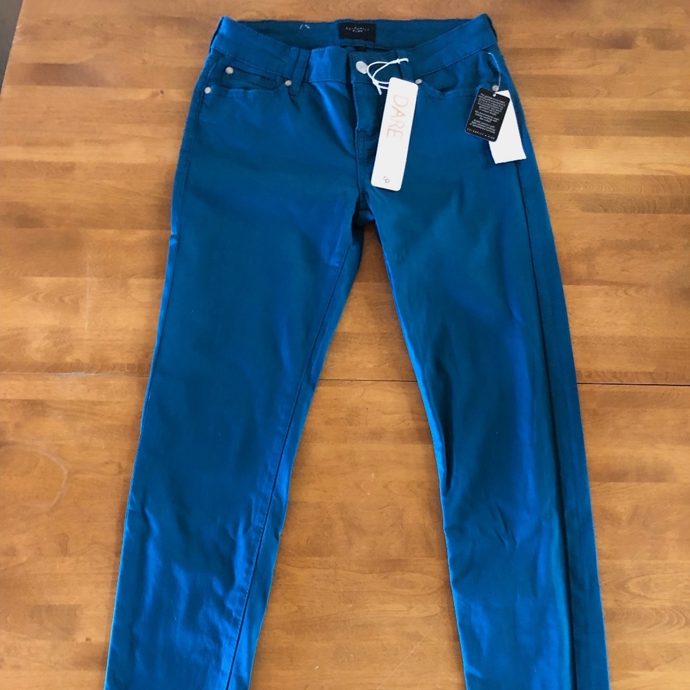 Celebrity Pink Junior's Turquoise Skinny Pants, Size 3, Brand New With Tags